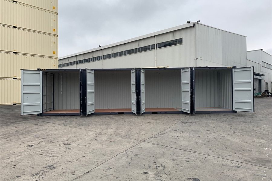 Contenedor de 40 pies cubo alto con puertas laterales