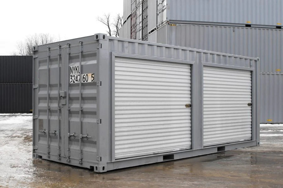 Contenedor de Almacenamiento de 20 Pies Con Puertas Enrollables