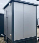 Contenedor sanitario con doble cabina wc