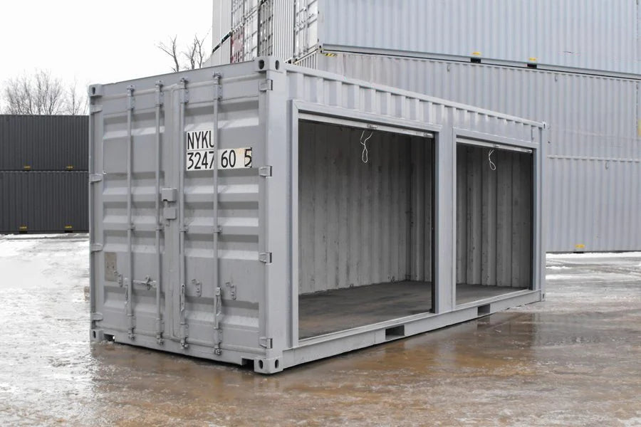 Contenedor de Almacenamiento de 20 Pies Con Puertas Enrollables