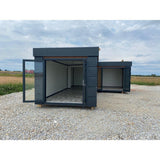 Módulo comercial combinado de 2 piezas, 3 x 6 m (36 m²)
